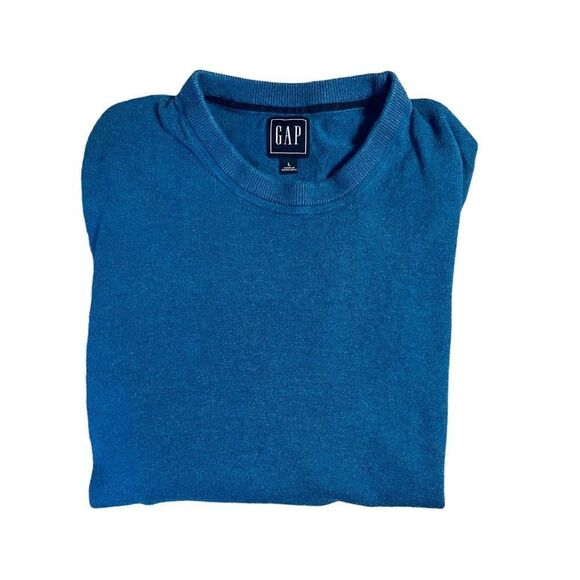 Blue Cotton Crew Neck Sweater - Gap - Picture 5 of 5